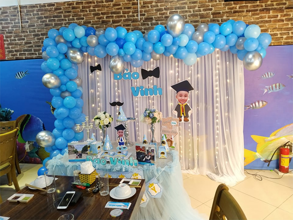 Mẫu trang trí sinh nhật cho bé trai Mẫu trang trí sinh nhật cho bé trai