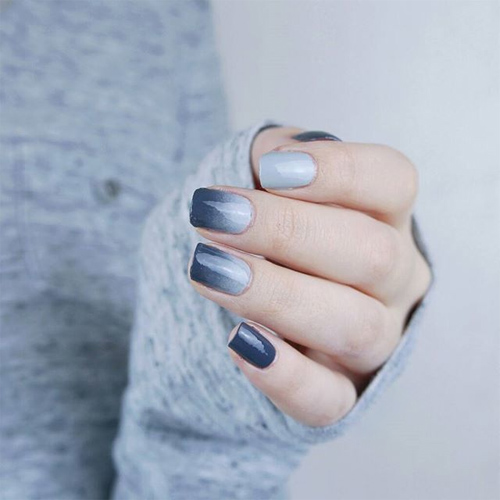 Nail màu xám