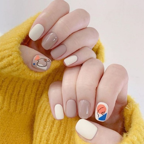 Mẫu móng tay đẹp nhẹ nhàng, đơn giản, dễ thương, cá tính cho nàng đi làm, đi học