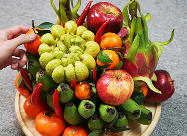 Cách bày mâm ngũ quả có Phật thủ cúng thần Tài, thần Thổ Địa Cách bày mâm ngũ quả có Phật thủ cúng thần Tài, thần Thổ Địa