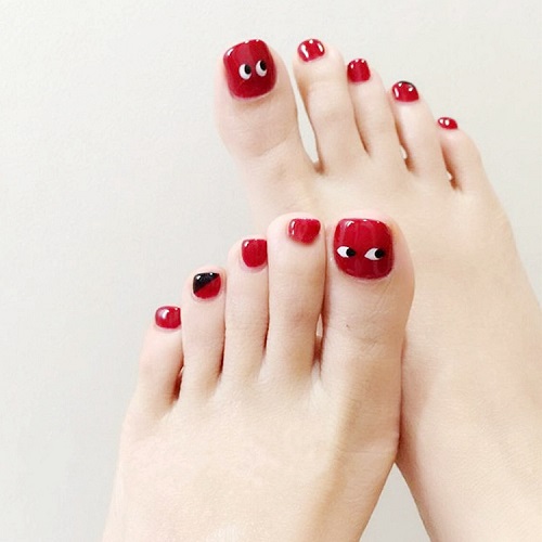 Mẫu sơn gel đẹp nhất cho móng chân