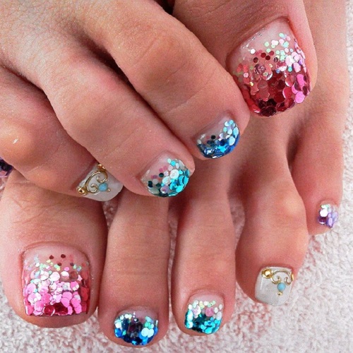 Mẫu sơn gel đẹp nhất cho móng chân