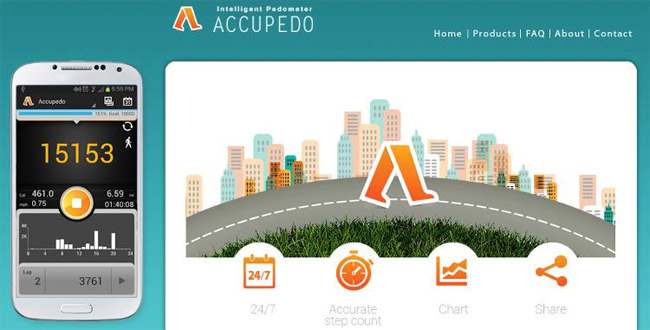 Ứng dụng Accupedo Ứng dụng Accupedo