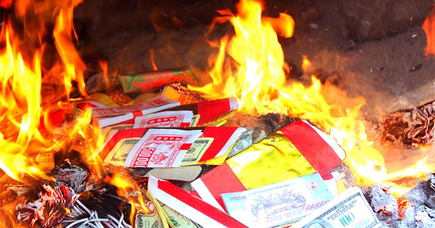 Văn khấn hóa vàng