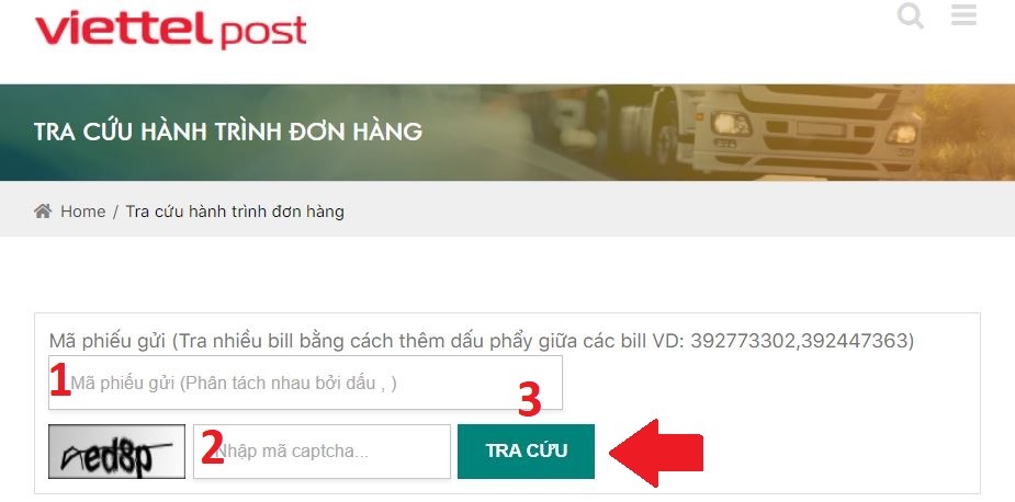 Kiểm tra đơn hàng trên website của ViettelPost Kiểm tra đơn hàng trên website của ViettelPost