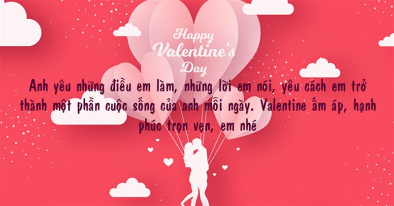 Lời chúc Valentine cho bạn gái ngọt ngào và ý nghĩa nhất