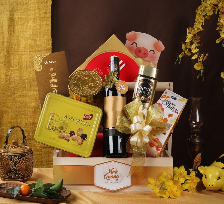 Giỏ quà Tết là món quà tặng mùng 3 Tết ý nghĩa