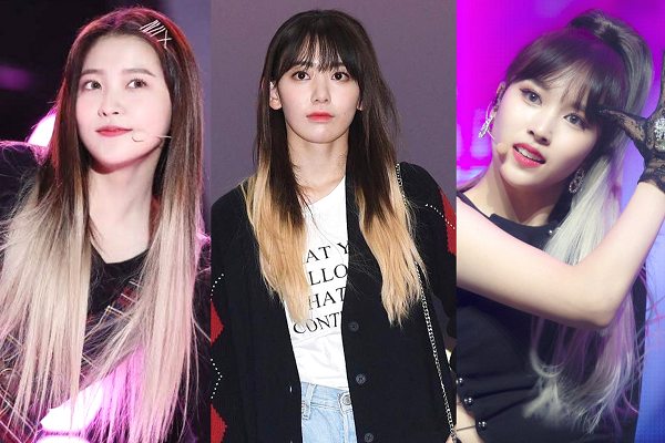 Tóc nhuộm ombre đen Tóc nhuộm ombre đen