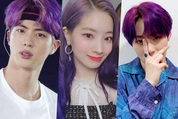 Tóc nhuộm ombre tím Tóc nhuộm ombre tím