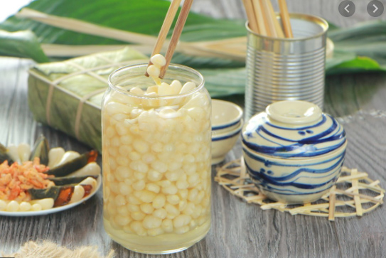 Thành phẩm món củ kiệu ngâm mắm đường