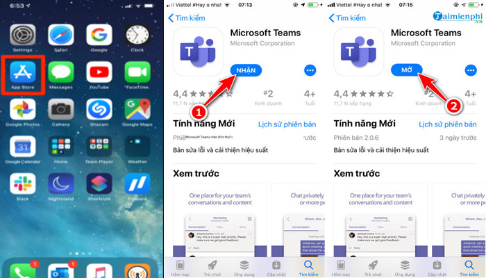Tải Microsoft Teams trên điện thoại Iphone