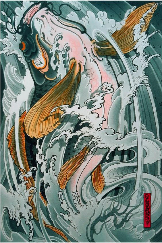 Cá chép vượt Vũ Long Môn Cá chép vượt Vũ Long Môn