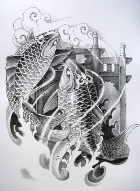 Hình ảnh cá chép hóa rồng vượt Vũ Môn Hình ảnh cá chép hóa rồng vượt Vũ Môn