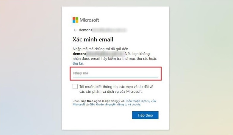 Cách đăng ký Microsoft Teams bằng email