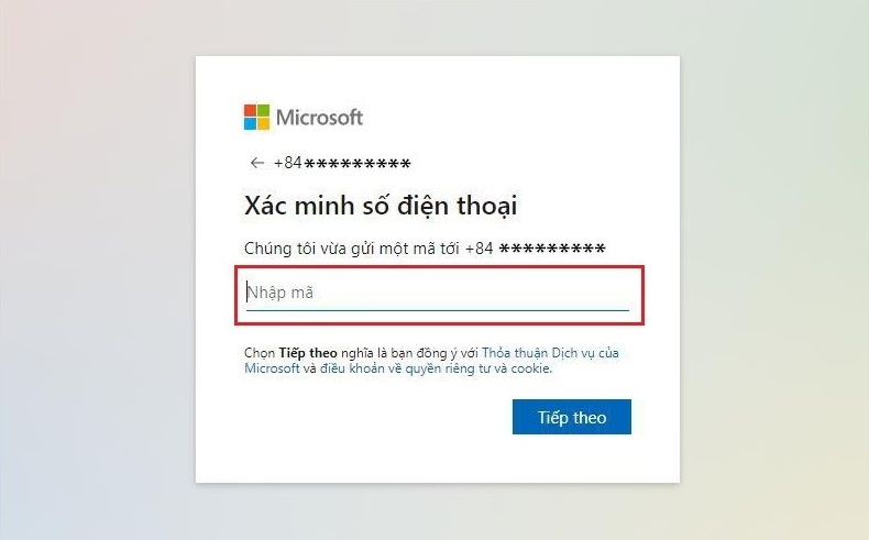 Cách đăng ký Microsoft Teams bằng số điện thoại