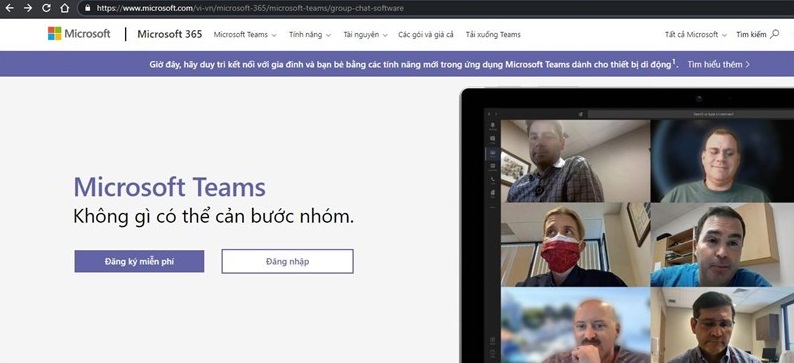 Cách đăng ký tài khoản Microsoft Teams trên máy tính