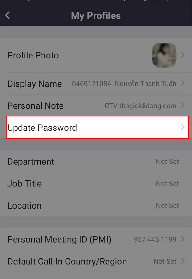 Cách đổi pass Zoom bằng điện thoại Cách đổi pass Zoom bằng điện thoại