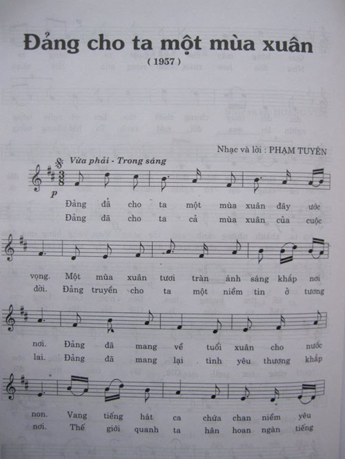 Lời bài hát Đảng đã cho ta một mùa xuân