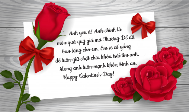 Thiệp mừng ngày lễ tình nhân 14/2