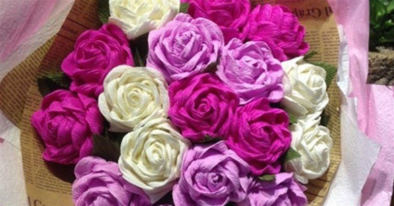 Cách làm hoa hồng bằng giấy đơn giản mà đẹp làm quà tặng ý nghĩa