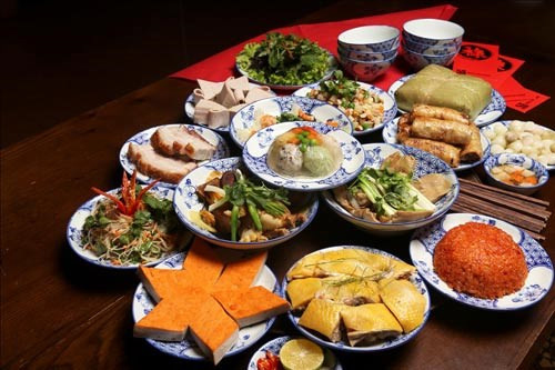 Mâm cỗ ngày Tết của người miền Bắc Mâm cỗ ngày Tết của người miền Bắc