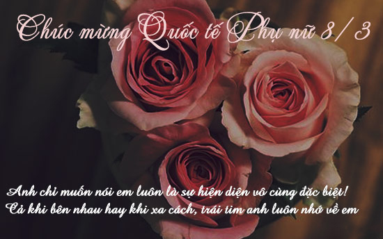 Hình ảnh đẹp 2 chúc mừng bạn gái mùng 8 tháng 3