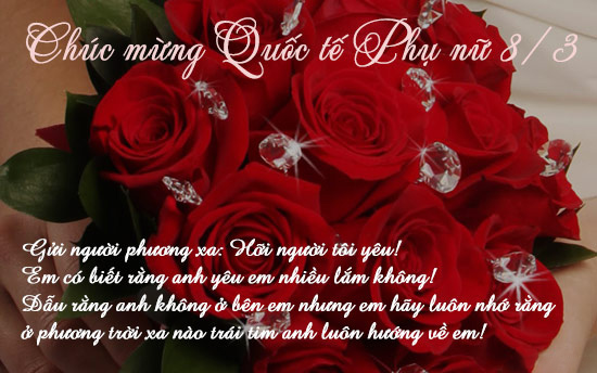 Hình ảnh đẹp 3 chúc mừng bạn gái mùng 8 tháng 3