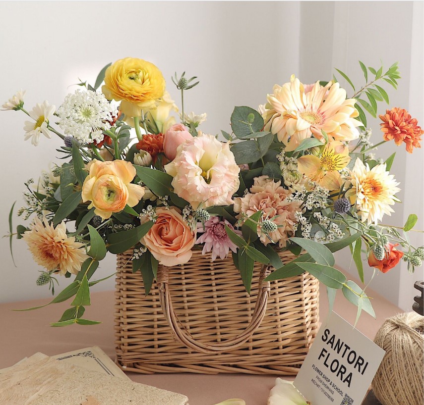 Lẵng hoa đẹp 8-3