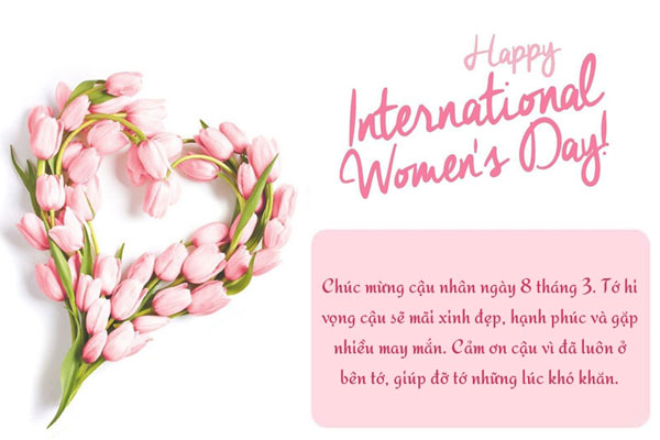 Lời chúc 8/3 hài hước dành cho người yêu