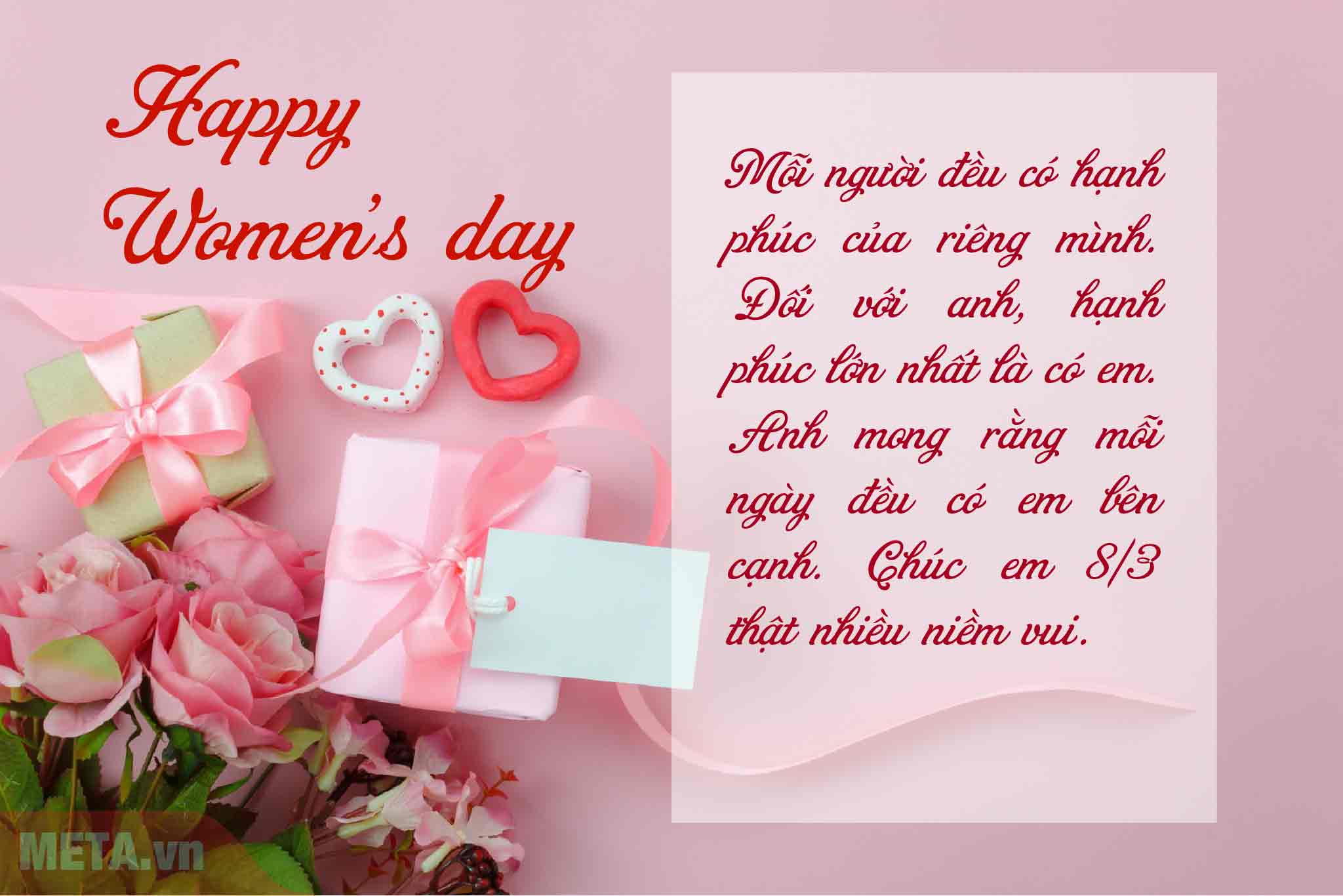 Hình ảnh đẹp chúc mừng bạn gái mùng 8 tháng 3