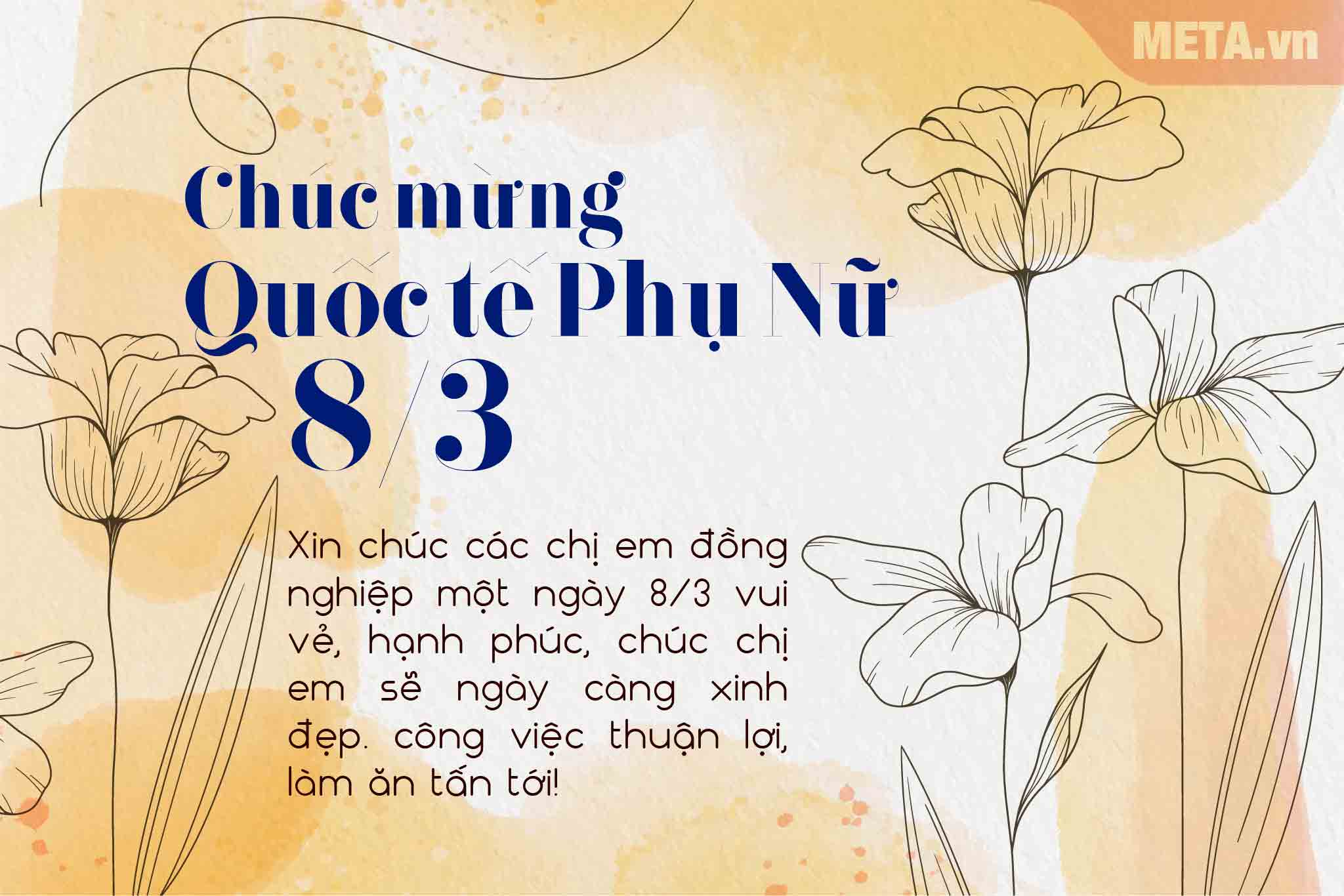 Hình ảnh đẹp chúc mừng đồng nghiệp mùng 8 tháng 3