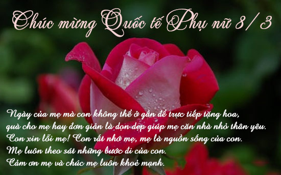 Hình ảnh 2 chúc mừng mẹ nhân ngày 8 - 3