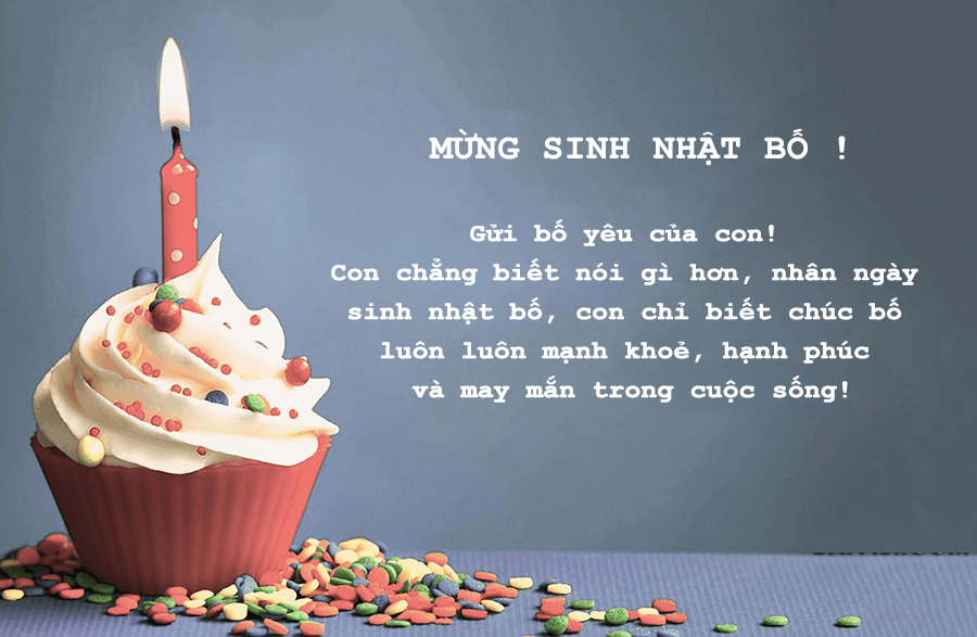 Thiệp chúc mừng sinh nhật bố Thiệp chúc mừng sinh nhật bố