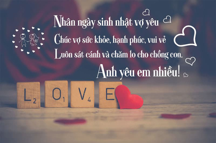 Mẫu thiệp sinh nhật tặng vợ yêu Mẫu thiệp sinh nhật tặng vợ yêu