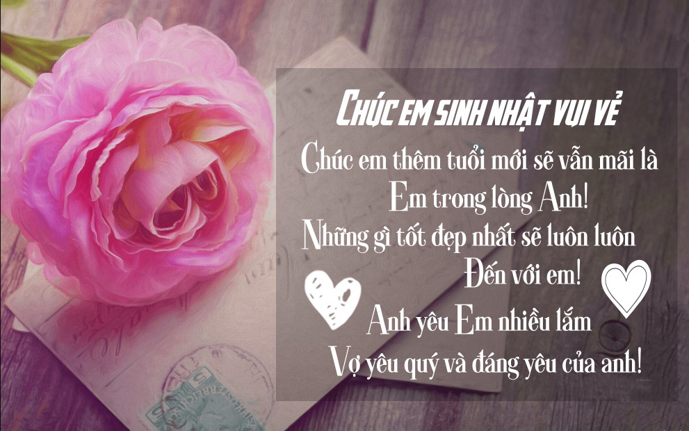 Thiệp sinh nhật cho vợ, người yêu Thiệp sinh nhật cho vợ, người yêu
