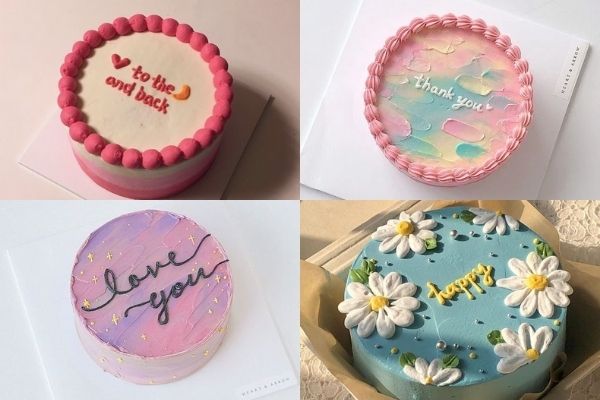 Mẫu bánh kem tặng mẹ ngày 8/3 đơn giản