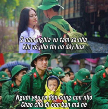 Stt đi nghĩa vụ quân sự hài hước, độc đáo
