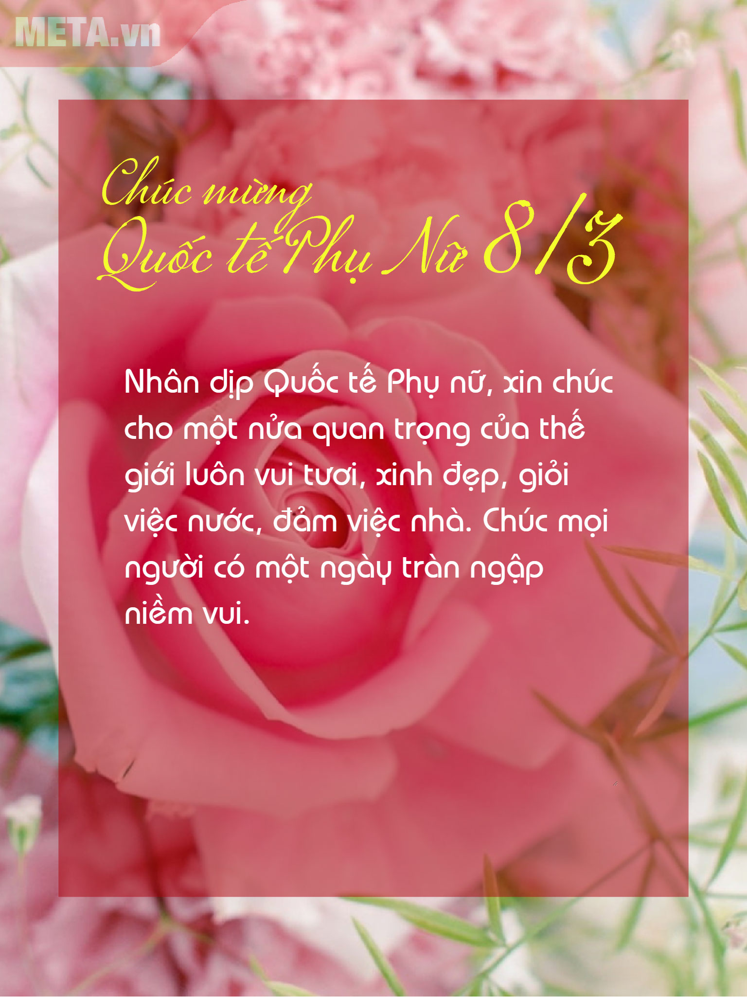 Thiệp mừng 8/3 Thiệp ngày 8/3 đẹp cho bạn bè