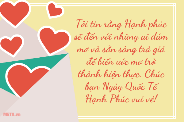 Thiệp chúc mừng ngày Quốc tế Hạnh phúc 8 Thiệp chúc mừng ngày Quốc tế Hạnh phúc 8