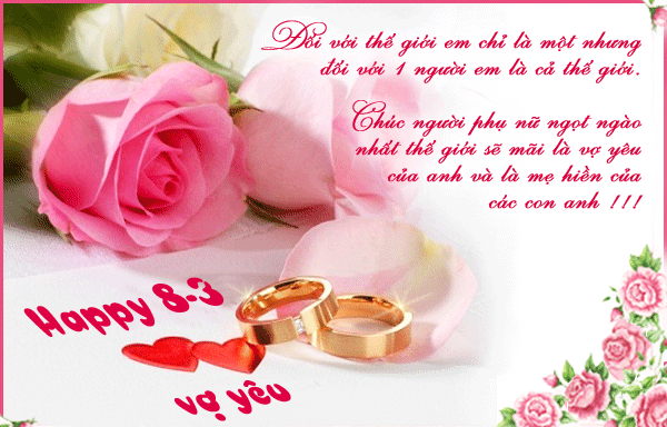 ảnh động 8/3 đẹp cho vợ