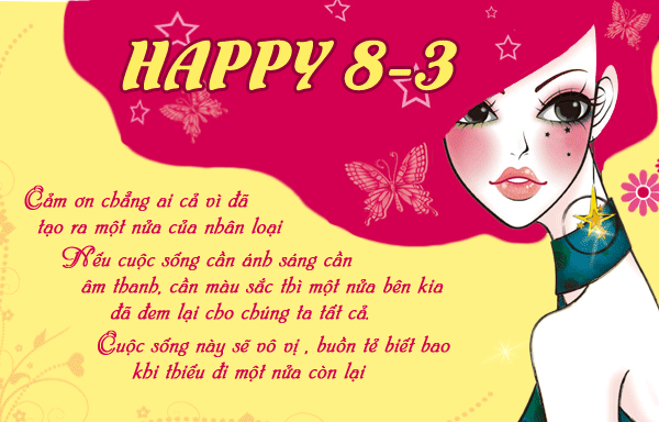 ảnh động 8/3 đẹp