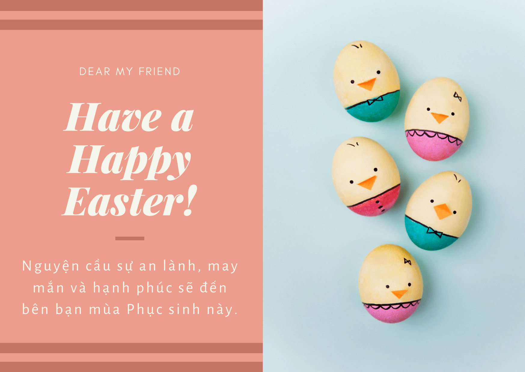Mẫu thiệp đẹp chúc mừng lễ Phục sinh