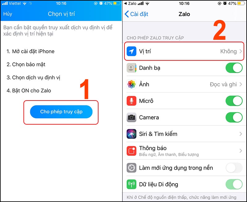 Hướng dẫn cách gửi định vị qua Zalo