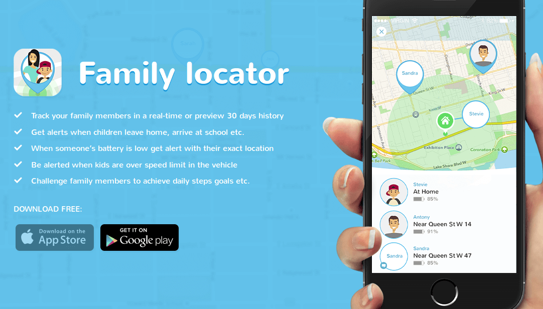 Định vị điện thoại bằng phần mềm Family Locator