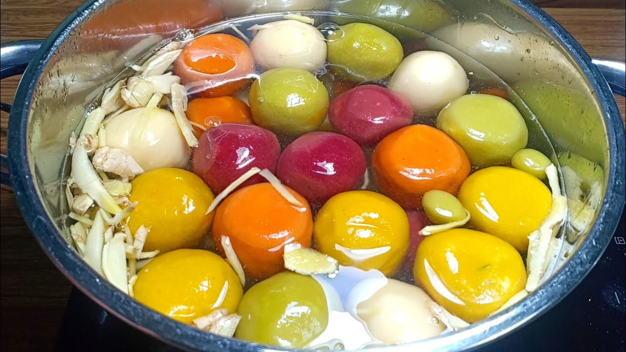 Cách nấu chè trôi nước ngũ sắc