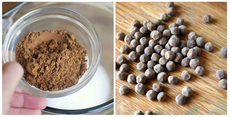 Cách làm trân châu đen bằng bột mì