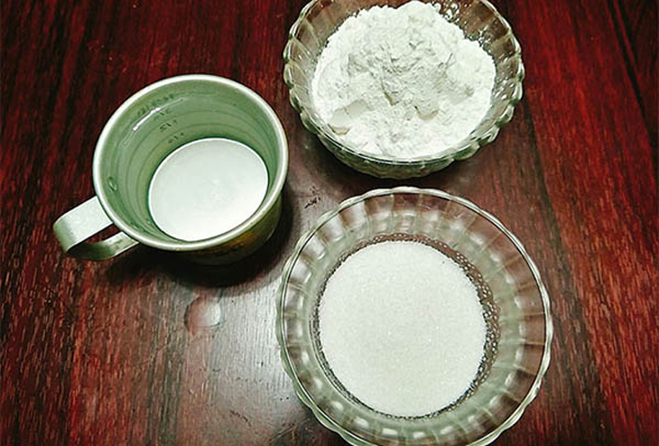 Nguyên liệu làm trân châu bằng bột năng