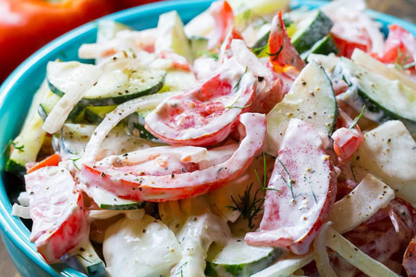 Cách làm salad dưa chuột sốt mayonnaise