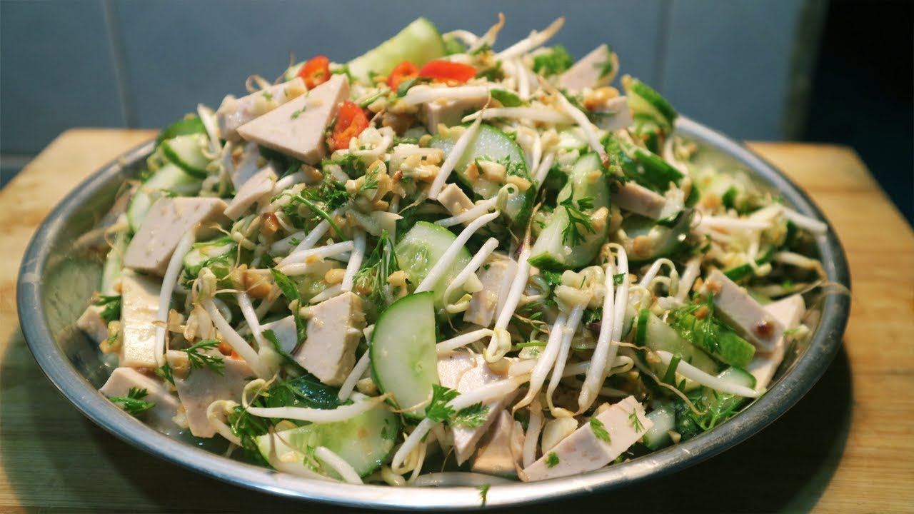 Cách làm nộm giò lụa dưa chuột