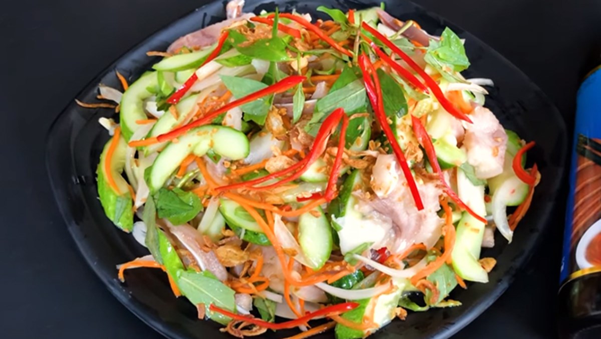 Cách làm nộm tai heo dưa chuột